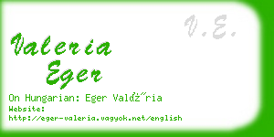 valeria eger business card